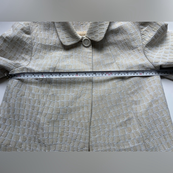 raoul Cream Women's Jacket one button cropped textured - Picture 7 of 10